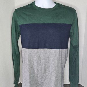American Eagle Long Sleeve T, Green, Blue, Grey, Size XS